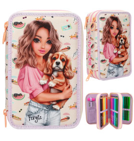 TOPModel 3 Fach Federtasche SUNNY DOG