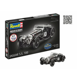 Starter Kit Jaguar SS 100, Revell Modellbausatz mit Basiszubehör