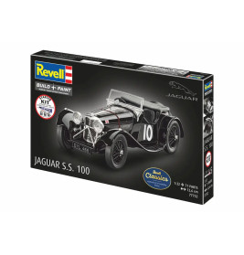 Starter Kit Jaguar SS 100, Revell Modellbausatz mit Basiszubehör