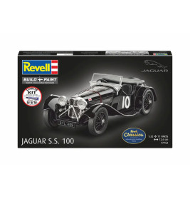 Starter Kit Jaguar SS 100, Revell Modellbausatz mit Basiszubehör