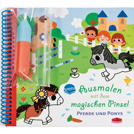 Ausmalen mit dem magischen Pinsel – Pferde und Ponys