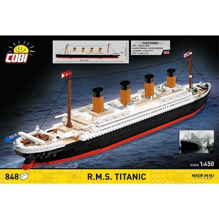 COBI Titanic Bausatz 1:450: Detailgetreues Modell mit 2840 Teilen | Für Sammler & Modellbauer ab 10 Jahren!
