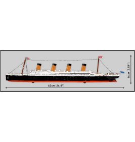 COBI Titanic Bausatz 1:450: Detailgetreues Modell mit 2840 Teilen | Für Sammler & Modellbauer ab 10 Jahren!