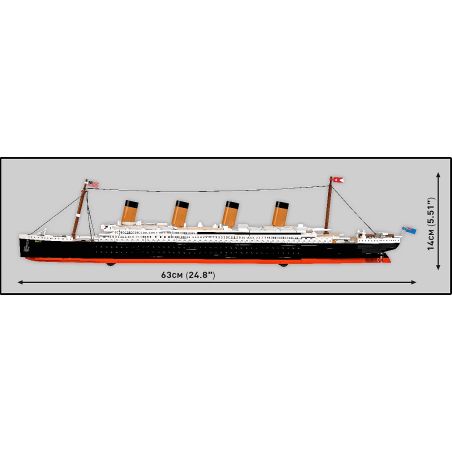 COBI Titanic Bausatz 1:450: Detailgetreues Modell mit 2840 Teilen | Für Sammler & Modellbauer ab 10 Jahren!