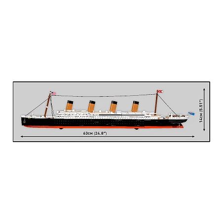 COBI Titanic Bausatz 1:450: Detailgetreues Modell mit 2840 Teilen | Für Sammler & Modellbauer ab 10 Jahren!