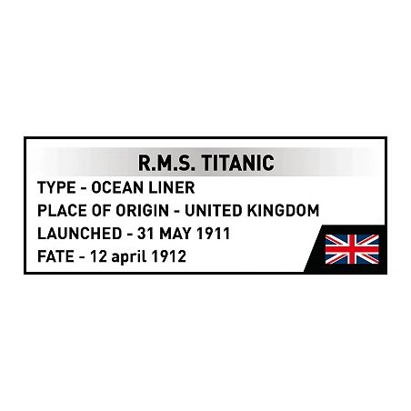 COBI Titanic Bausatz 1:450: Detailgetreues Modell mit 2840 Teilen | Für Sammler & Modellbauer ab 10 Jahren!