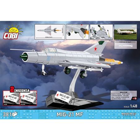 COBI® MIG-21 MF – Klemmbaustein Modell | Legendärer Überschalljäger des Kalten Kriegs