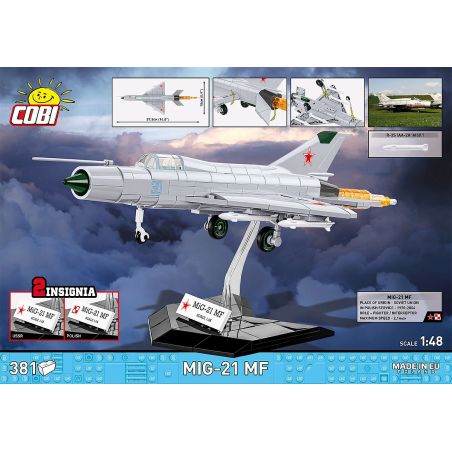 COBI® MIG-21 MF – Klemmbaustein Modell | Legendärer Überschalljäger des Kalten Kriegs