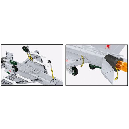 COBI® MIG-21 MF – Klemmbaustein Modell | Legendärer Überschalljäger des Kalten Kriegs