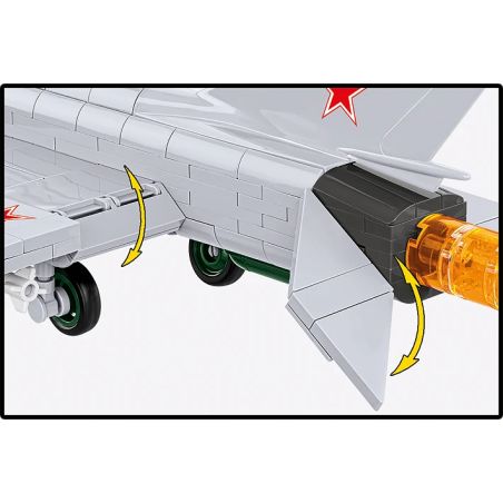 COBI® MIG-21 MF – Klemmbaustein Modell | Legendärer Überschalljäger des Kalten Kriegs