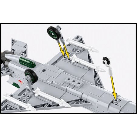 COBI® MIG-21 MF – Klemmbaustein Modell | Legendärer Überschalljäger des Kalten Kriegs