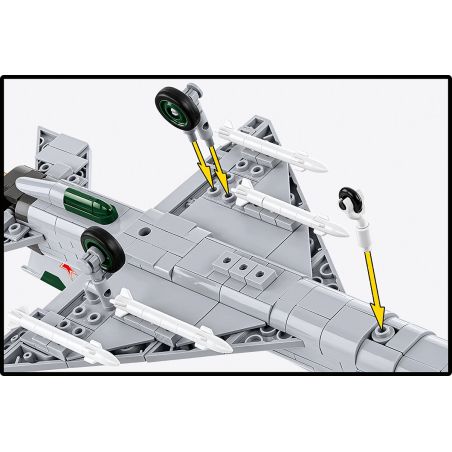 COBI® MIG-21 MF – Klemmbaustein Modell | Legendärer Überschalljäger des Kalten Kriegs