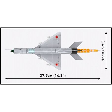 COBI® MIG-21 MF – Klemmbaustein Modell | Legendärer Überschalljäger des Kalten Kriegs