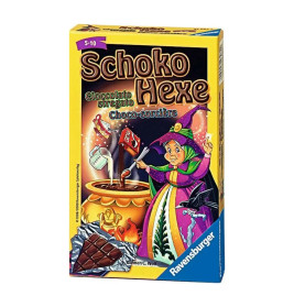 Ravensburger 23082 - Schoko Hexe , Mitbringspiel für 2-6 Spieler, Kartenspiel ab 6 Jahren, kompaktes