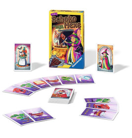 Ravensburger 23082 - Schoko Hexe , Mitbringspiel für 2-6 Spieler, Kartenspiel ab 6 Jahren, kompaktes