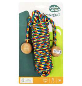 Outdoor active Schwungseil mit Holzkugeln, Länge 5 m