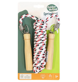 Outdoor active Springseil mit Holzgriffen, Länge 280 cm
