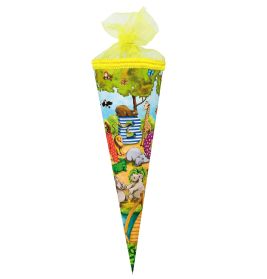 Schultüte Tier ABC 35 cm rund