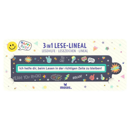 Happy Day 3 in 1 Lese- Lineal