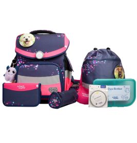 School-Mood® Timeless Pro Leni (Hund) – 7-tlg. Ranzenset, ergonomisch & nachhaltig