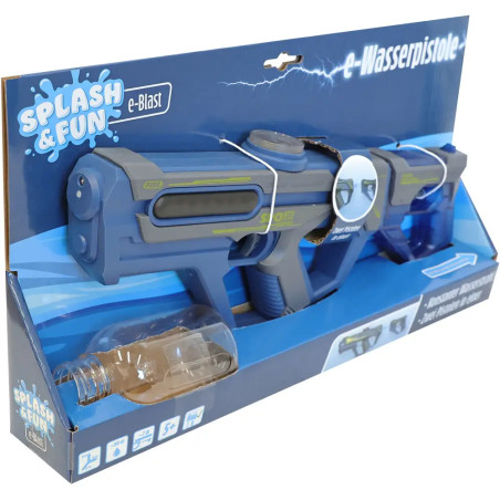 Splash   Fun Wasserpistole 2 in 1, 36 cm, elektrisch, 2-fach sortiert