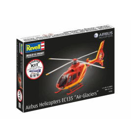 Starter Kit Airbus Helicopters EC135 Air-Glaciers, Revell Modellbausatz mit Basiszubehör
