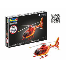 Starter Kit Airbus Helicopters EC135 Air-Glaciers, Revell Modellbausatz mit Basiszubehör