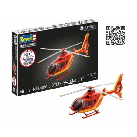 Starter Kit Airbus Helicopters EC135 Air-Glaciers, Revell Modellbausatz mit Basiszubehör