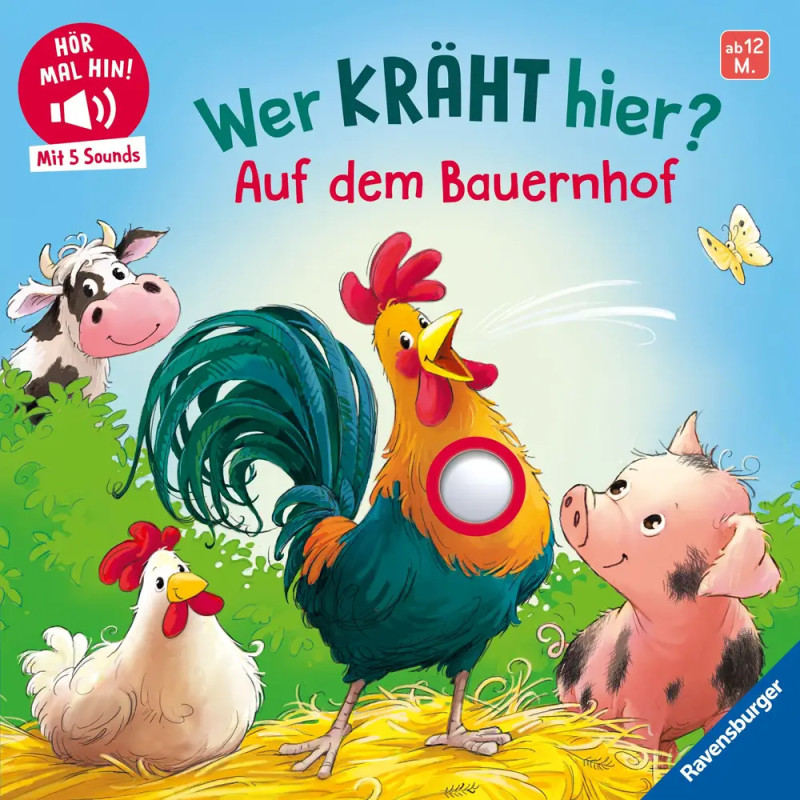 Wer kräht hier? Auf dem Bauernhof