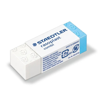 rasoplast combi RadiererEraser rasoplast combi 42x18x12mm
