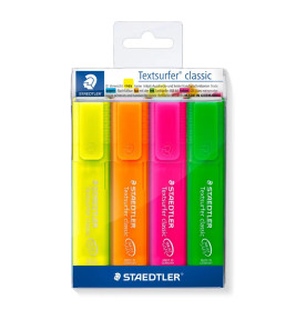 Textmarker Textsurfer® classicHighlighter Textsurfer Promo, 4 pcs. wallet