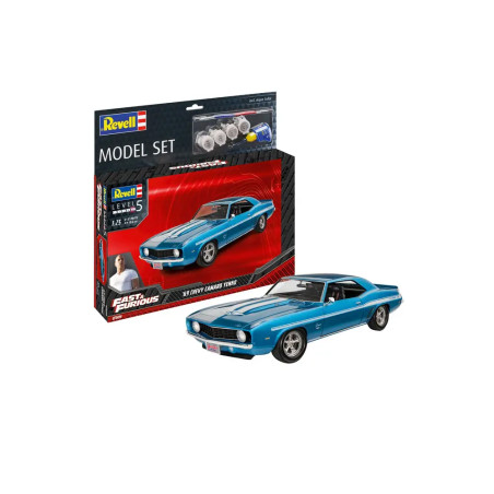 Model Set F F 1969 Chevy Camaro Yenko, Revell Modellbausatz mit Basiszubehör