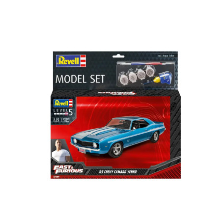 Model Set F F 1969 Chevy Camaro Yenko, Revell Modellbausatz mit Basiszubehör