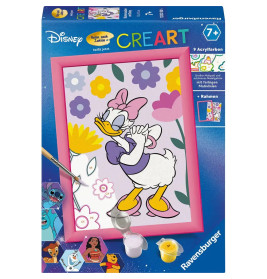 CreArt, Malen nach Zahlen Kinder - Disney Daisy Duck