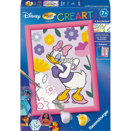 CreArt, Malen nach Zahlen Kinder - Disney Daisy Duck