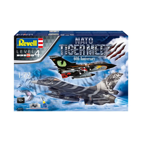 Geschenkset NATO Tiger Meet - 60th Anniversary, Revell Modellbausatz mit Basiszubehör