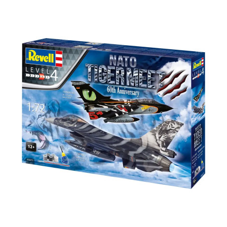 Geschenkset NATO Tiger Meet - 60th Anniversary, Revell Modellbausatz mit Basiszubehör