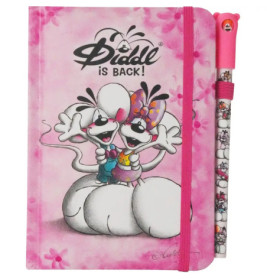 Diddl Notizbuch A6 mit Stift – Rosa Design, praktisch für Notizen & Ideen