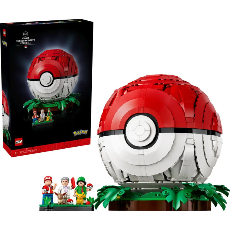 LEGO Pokemon Pokéball Bausatz mit Minifiguren – Spielspaß für Trainer ab 6 Jahren 5702018069295