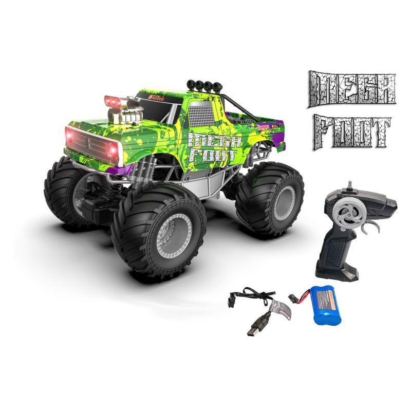 DF-Models Mega Foot Off Roader 1:10 RC Auto – Geländewagen mit Effektbeleuchtung - 4250684199569