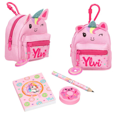 Ylvi Einhorn Rucksack mit Schreibset