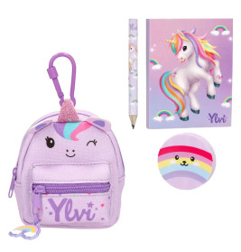 Ylvi Einhorn Rucksack mit Schreibset