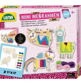 Mini Webrahmen Tiere, Faltschachtel