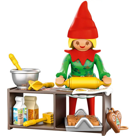 Weihnachtself mit Plätzchen