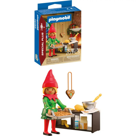 Weihnachtself mit Plätzchen