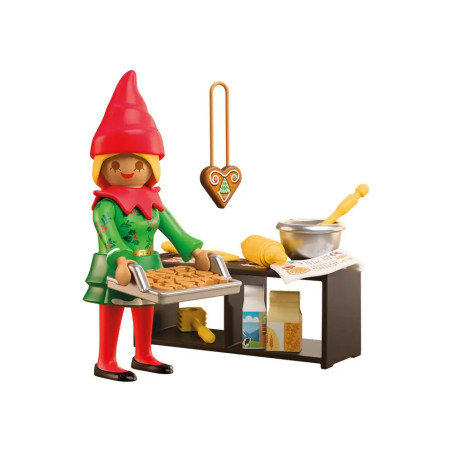 Weihnachtself mit Plätzchen