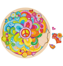 Einlegepuzzle Mandala Flowers