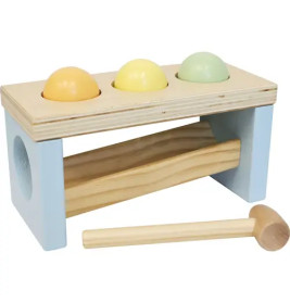 Spielmaus Holz Kugelklopfbank