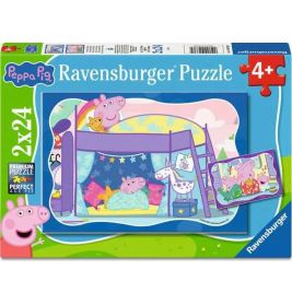 Ravensburger Kinderpuzzle Peppa Wutz 2x24 T. | Gute Nacht, Peppa! | Ab 4 J.