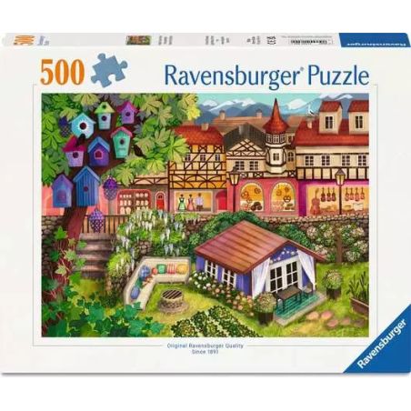 Ravensburger Puzzle Kleinstadtidylle 500 Teile | Entspannung für Alt & Jung